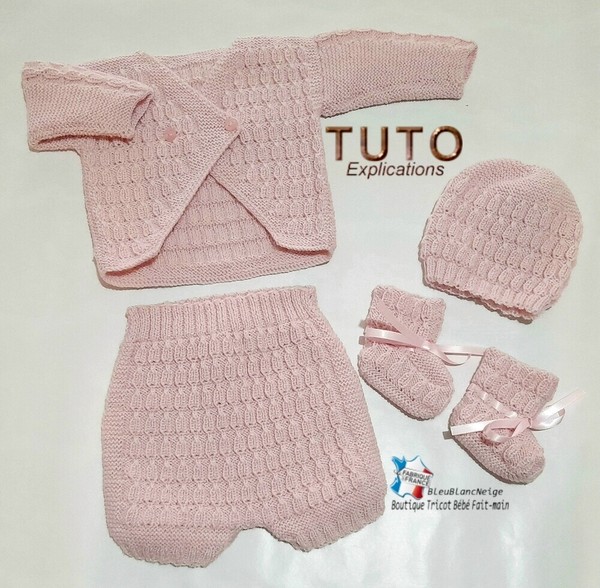 TUTO Tricot Bébé, Tutoriel, Patron Layette Bb à Tricoter Pdf