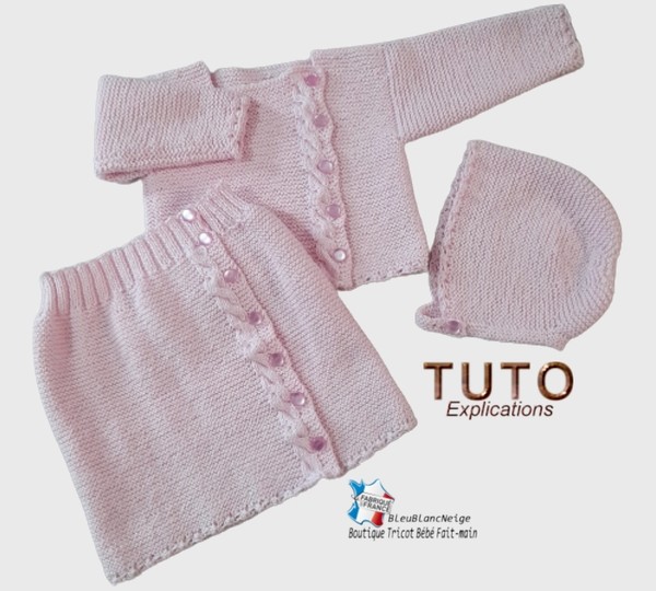 TUTO Tricot Bébé, Tutoriel, Patron Layette Bb à Tricoter Pdf