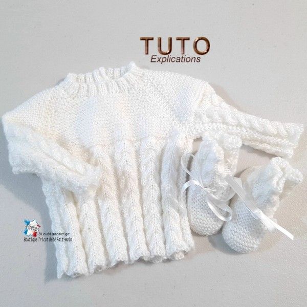 TUTO Tricot Bébé, Tutoriel, Patron Layette Bb à Tricoter Pdf