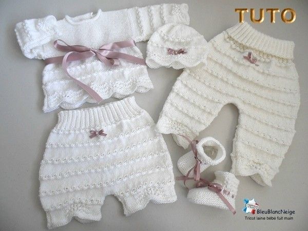 Fiche Tricot Bébé, Explications Tricot Layette Bb