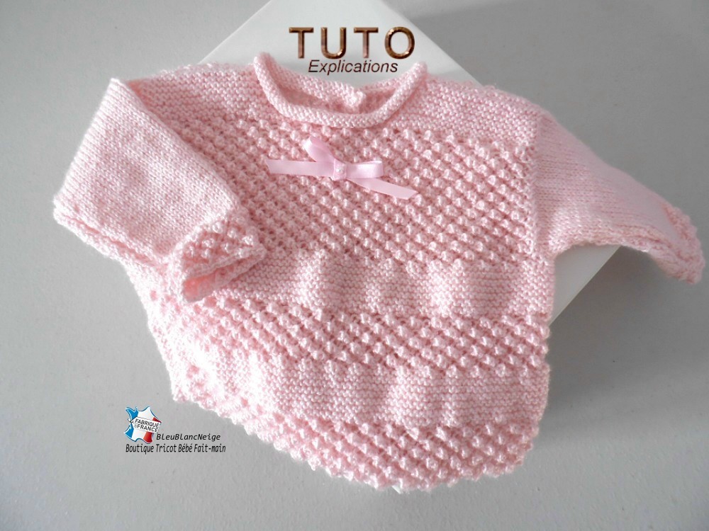 Tuto Tricot Bebe Modele Layette Bb à Tricoter Pdf