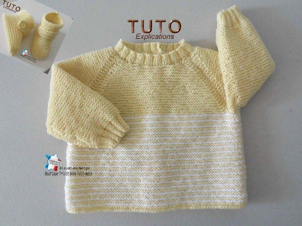 TUTO Tricot Bébé, Tutoriel, Patron Layette Bb à Tricoter Pdf