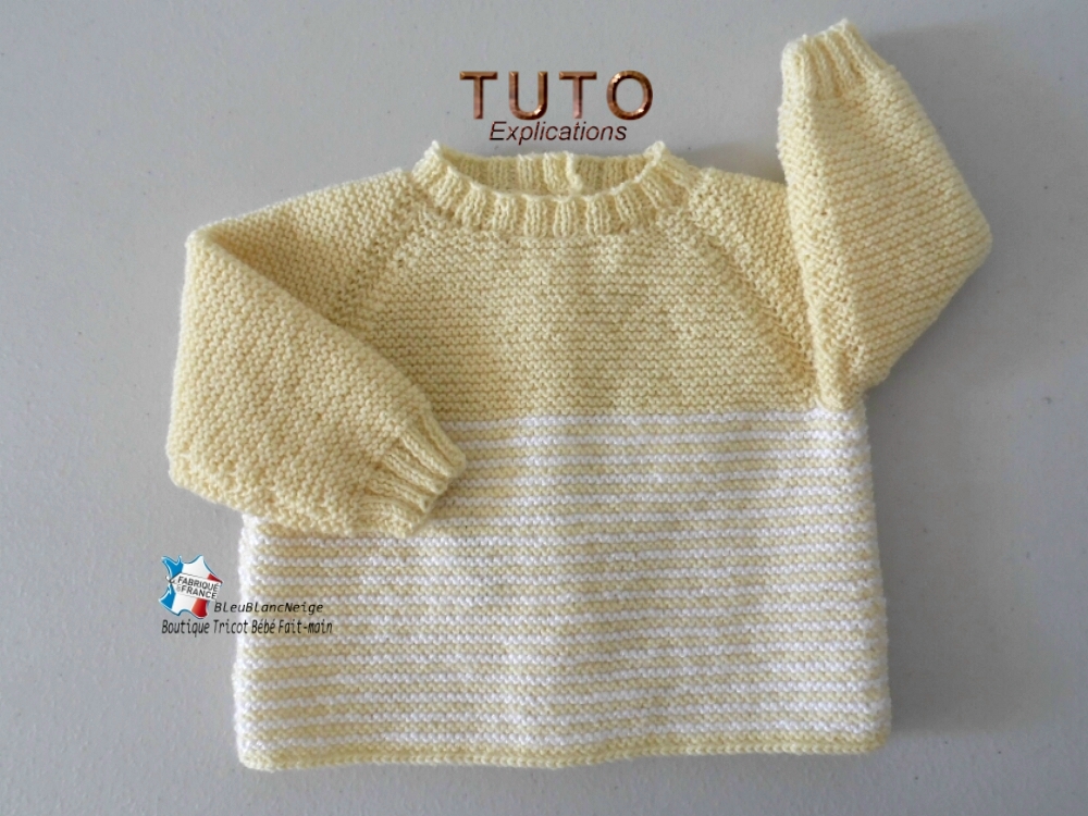 Tutoriel Tricot Bébé Layette Bb à Tricoter Tuto Pdf