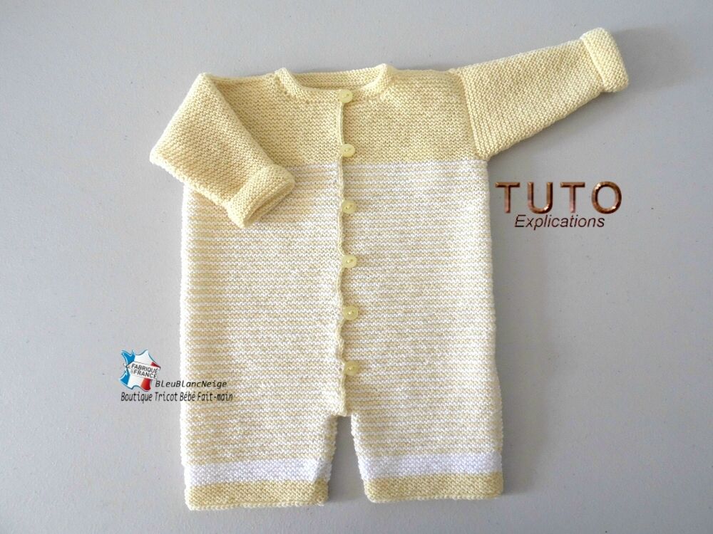 TUTO Tricot Bébé, Patron Modèle Layette Bb à Tricoter