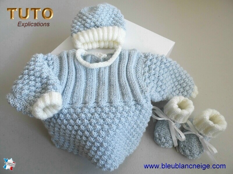 TUTO Tricot Bébé, Tutoriel, Patron Layette Bb à Tricoter Pdf