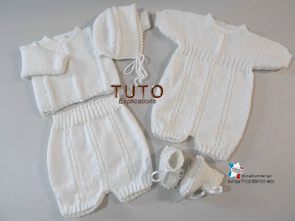 Tutoriel Tricot Bebe Layette Bb Explications En Pdf