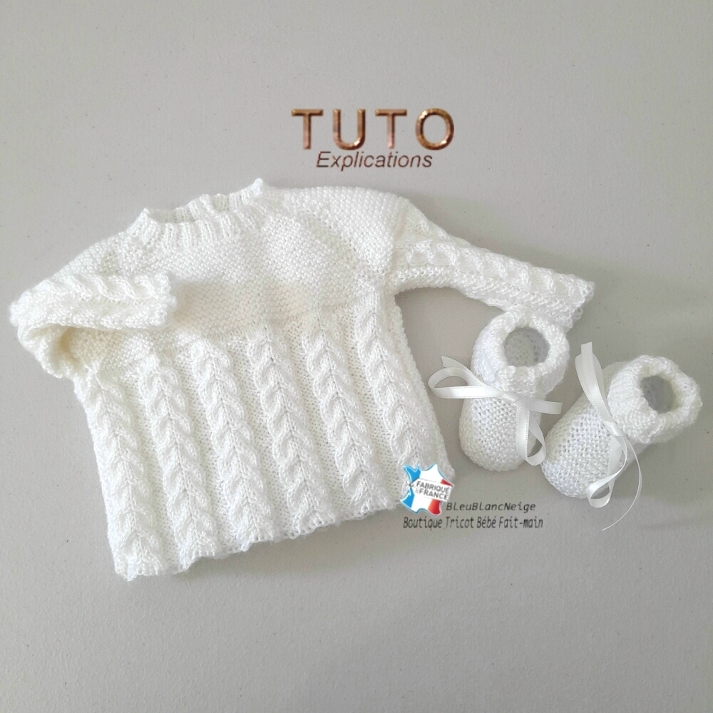 TUTO Tricot Bébé, Tutoriel, Patron Layette Bb à Tricoter Pdf