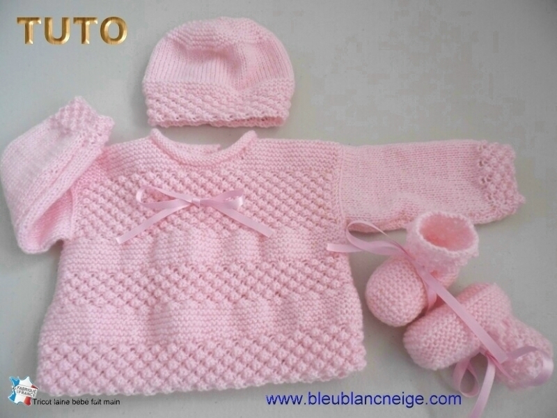 FICHE TRICOT BEBE à Télécharger Layette BB Tuto Avec Photo